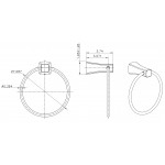7.09-in. W Towel Ring_AI-3052