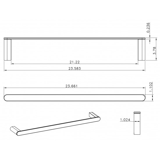 23.66-in. W Bathroom Accessory Set_AI-13365