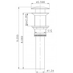 2.6-in. W Bathroom Sink Drain_AI-20324