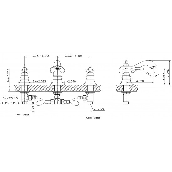 14.13-in. W Bathroom Sink Faucet_AI-1781