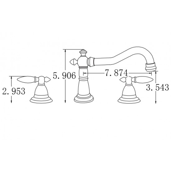 15.75-in. W Bathroom Sink Faucet Set_AI-2049