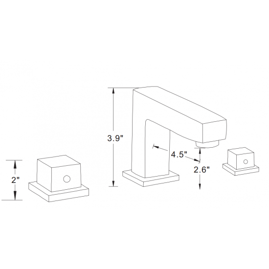 10.5-in. W Bathroom Sink Faucet Set_AI-33702