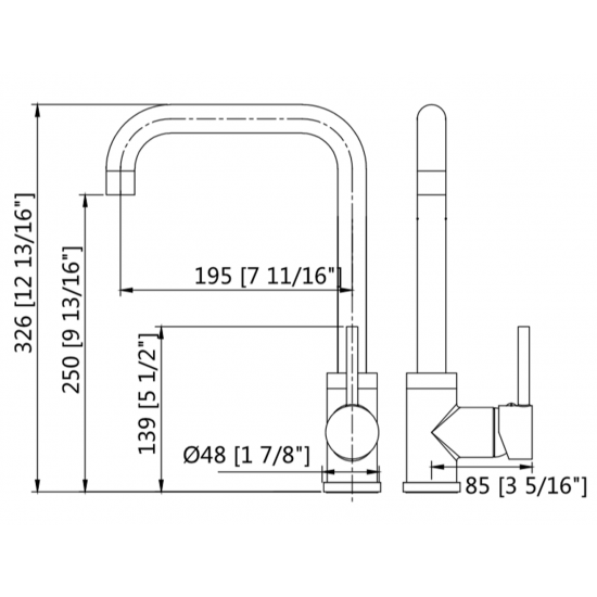 3.54-in. W Kitchen Sink Faucet_AI-29310