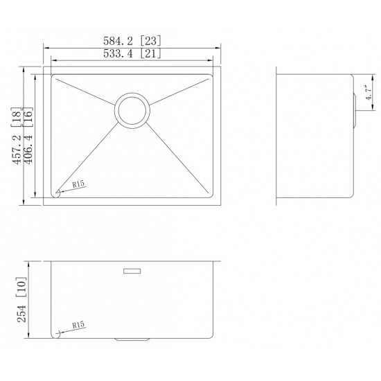 23-in. W Kitchen Sink_AI-27442