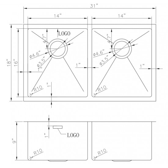 31-in. W Kitchen Sink_AI-27475