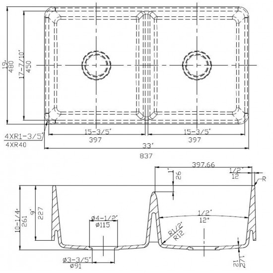 33-in. W Kitchen Sink_AI-29202