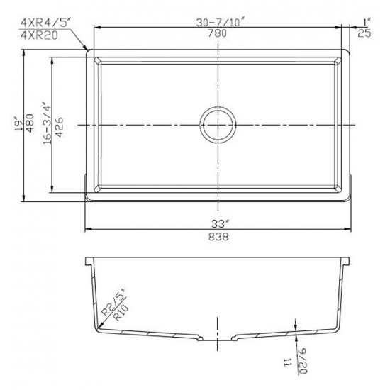 33-in. W Kitchen Sink_AI-29208