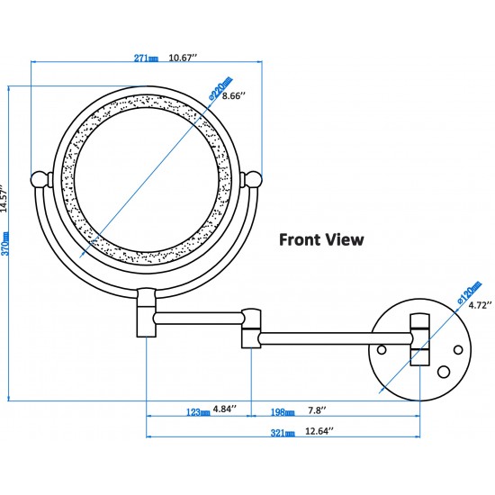 20.83-in. W Magnifying Mirror_AI-557