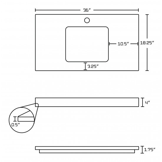 36-in. W Stone Top_AI-578