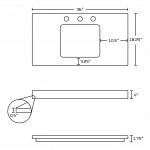 36-in. W Stone Top_AI-680