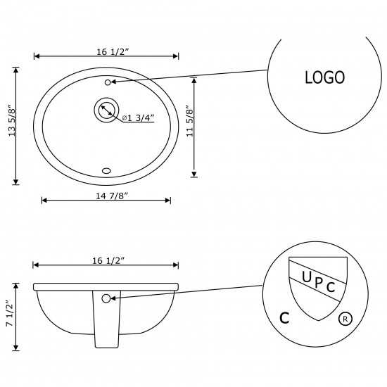 16.5-in. W Bathroom Undermount Sink_AI-27732