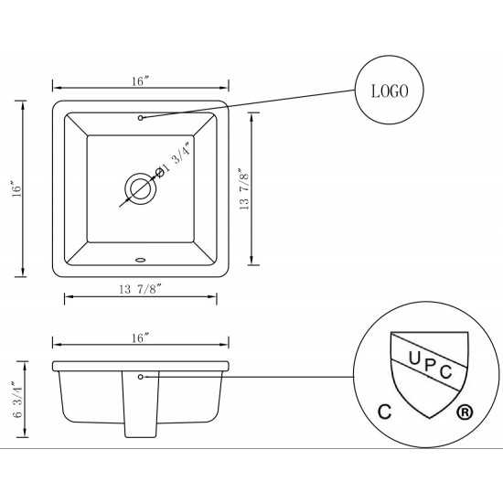 16-in. W Bathroom Undermount Sink_AI-33349