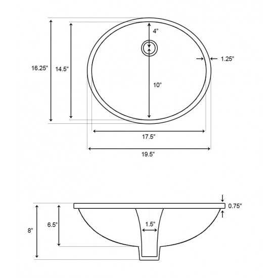 19.5-in. W Bathroom Undermount Sink Set_AI-13227