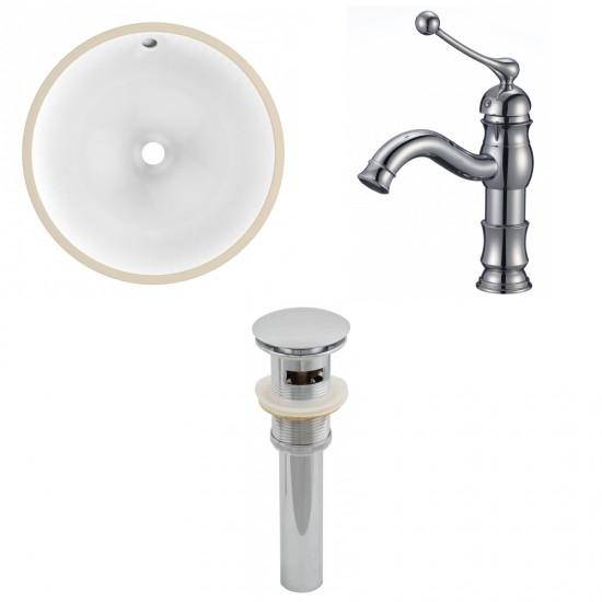 16.5-in. W Bathroom Undermount Sink Set_AI-12947