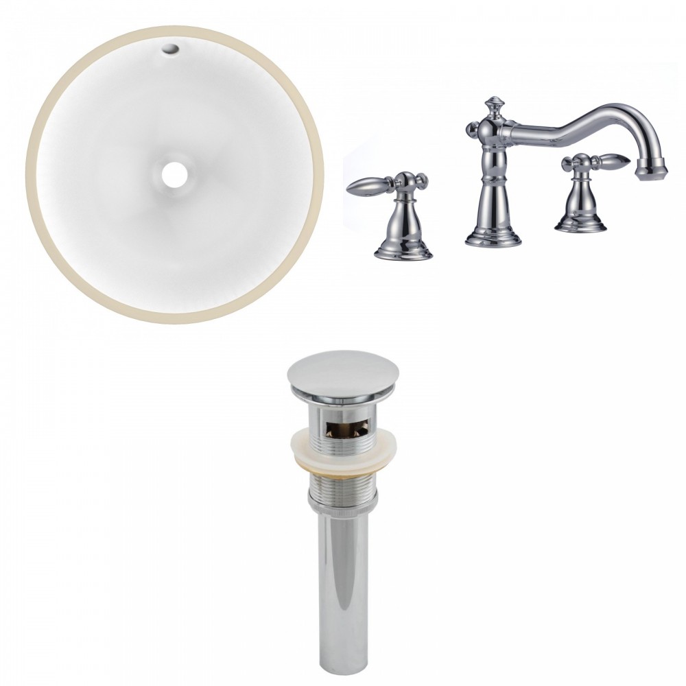 15.25-in. W Bathroom Undermount Sink Set_AI-13041
