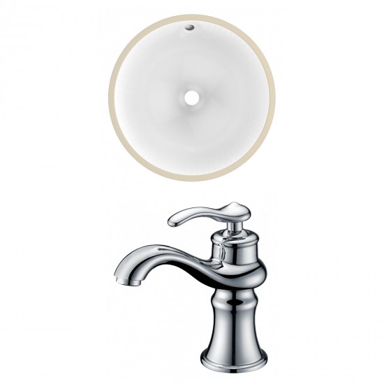 15.25-in. W Bathroom Undermount Sink Set_AI-22829