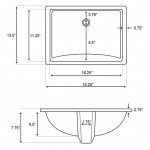 18.25-in. W Bathroom Undermount Sink Set_AI-12819