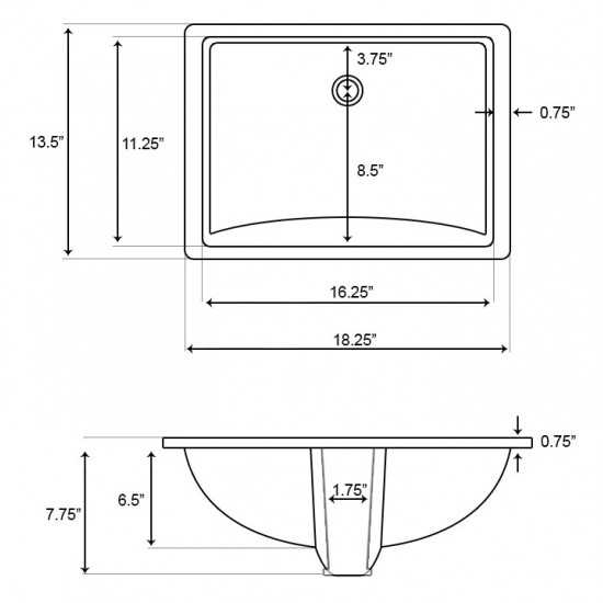 18.25-in. W Bathroom Undermount Sink Set_AI-13103