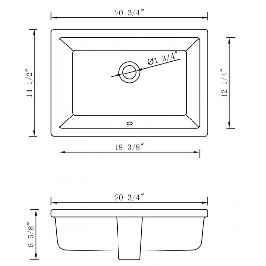 20.75-in. W Bathroom Undermount Sink Set_AI-31822
