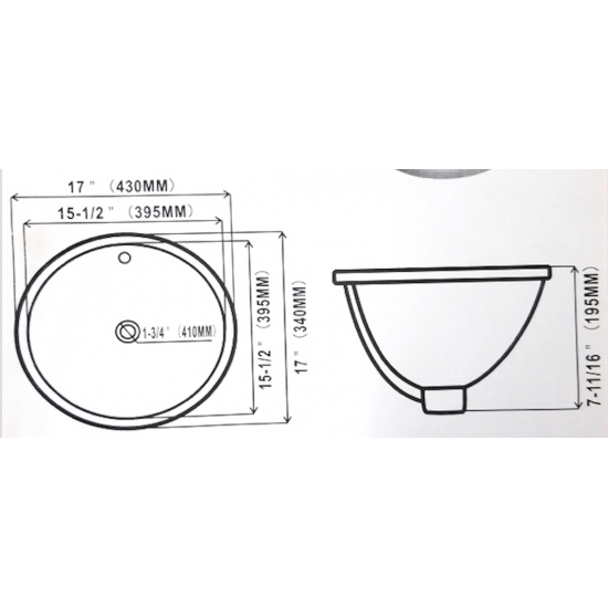 17-in. W Bathroom Undermount Sink Set_AI-31826