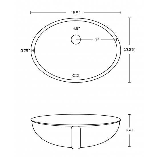 16.5-in. W Bathroom Undermount Sink Set_AI-20520