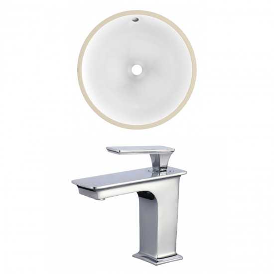 15.25-in. W Bathroom Undermount Sink Set_AI-22845