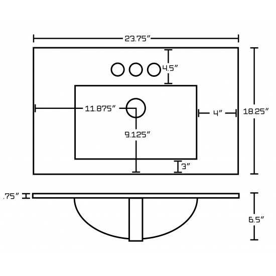 23.75-in. W Vanity Set_AI-19345