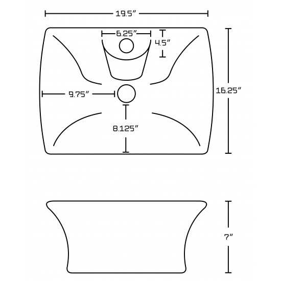 19.5-in. W Bathroom Vessel Sink_AI-127