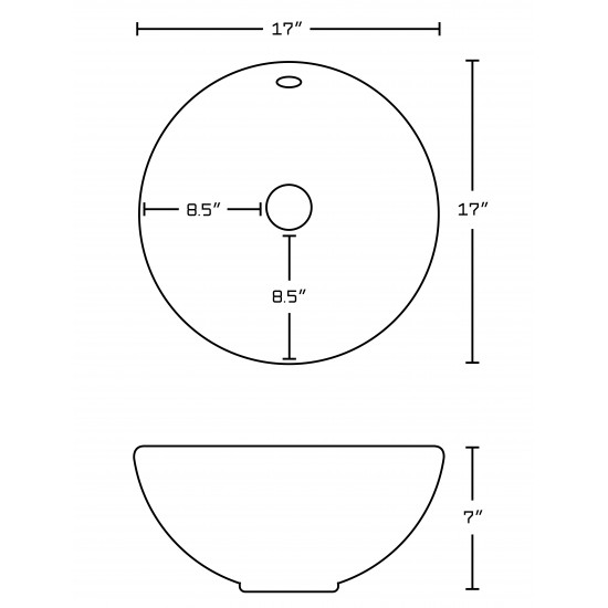 17-in. W Bathroom Vessel Sink_AI-134