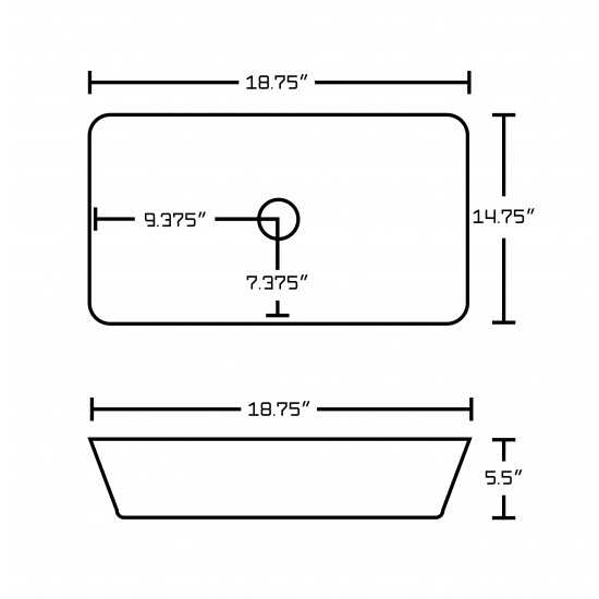 18.75-in. W Bathroom Vessel Sink_AI-18117