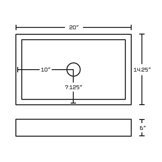 20-in. W Bathroom Vessel Sink_AI-14023