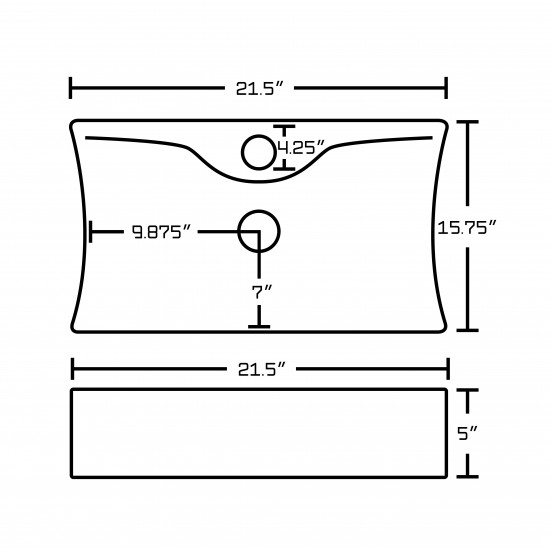 21.5-in. W Bathroom Vessel Sink_AI-1732