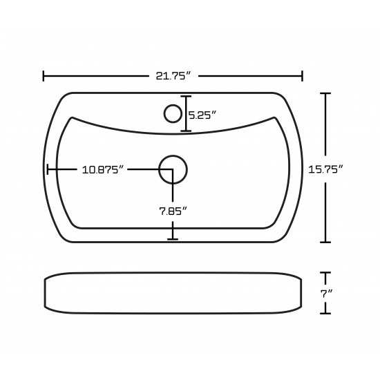 21.75-in. W Bathroom Vessel Sink_AI-11019