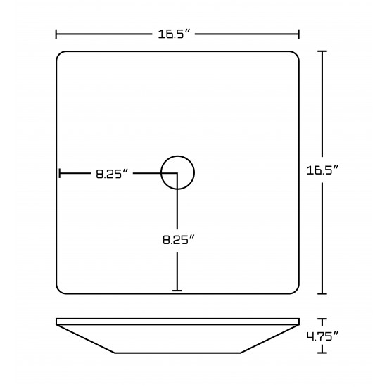 16.5-in. W Bathroom Vessel Sink_AI-14030