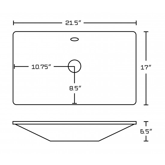 21.5-in. W Bathroom Vessel Sink_AI-14029