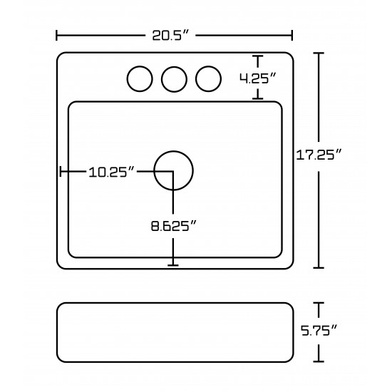 20.5-in. W Bathroom Vessel Sink_AI-27773