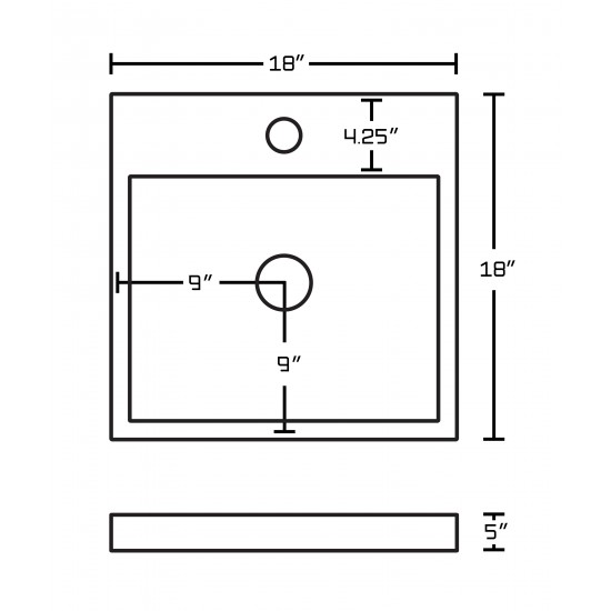 18-in. W Bathroom Vessel Sink_AI-11030