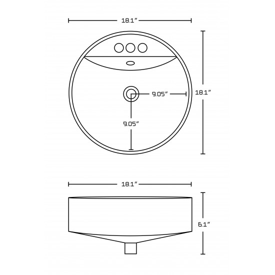 18.1-in. W Bathroom Vessel Sink_AI-27779