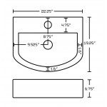 22.25-in. W Bathroom Vessel Sink_AI-19822