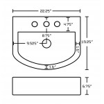 22.25-in. W Bathroom Vessel Sink_AI-19823