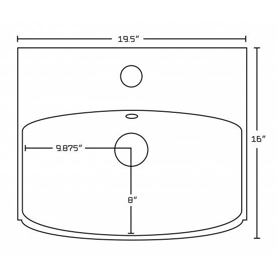 19.5-in. W Bathroom Vessel Sink_AI-20283