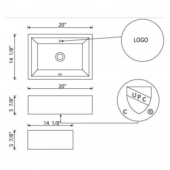 20-in. W Bathroom Vessel Sink_AI-27740