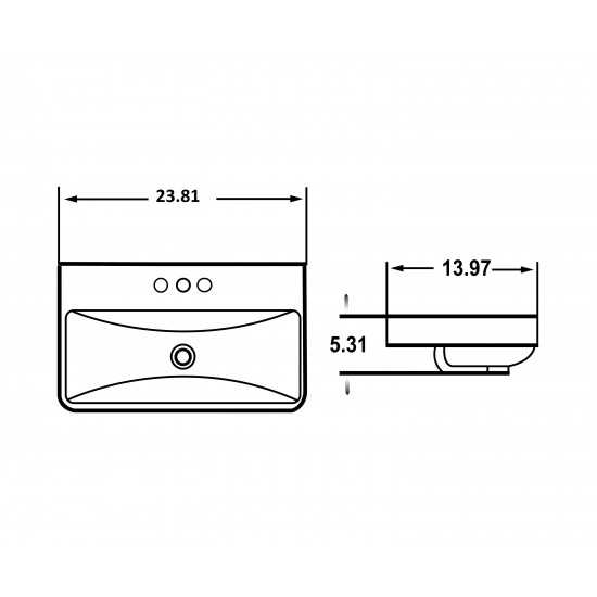 23.81-in. W Bathroom Vessel Sink_AI-27827