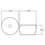 13.98-in. W Bathroom Vessel Sink_AI-28046