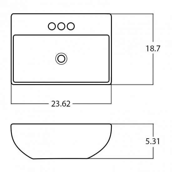 23.62-in. W Bathroom Vessel Sink_AI-28534