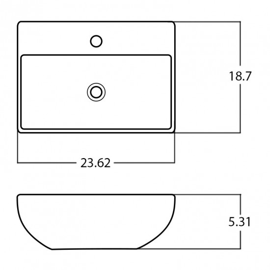 23.62-in. W Bathroom Vessel Sink_AI-27938