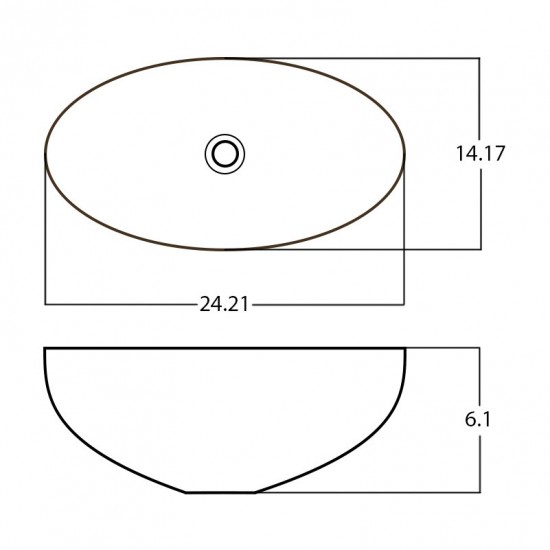 24.21-in. W Bathroom Vessel Sink_AI-27941