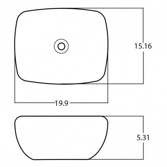 19.9-in. W Bathroom Vessel Sink_AI-28063