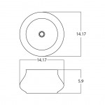 14.17-in. W Bathroom Vessel Sink_AI-27959