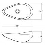 24.01-in. W Bathroom Vessel Sink_AI-28092